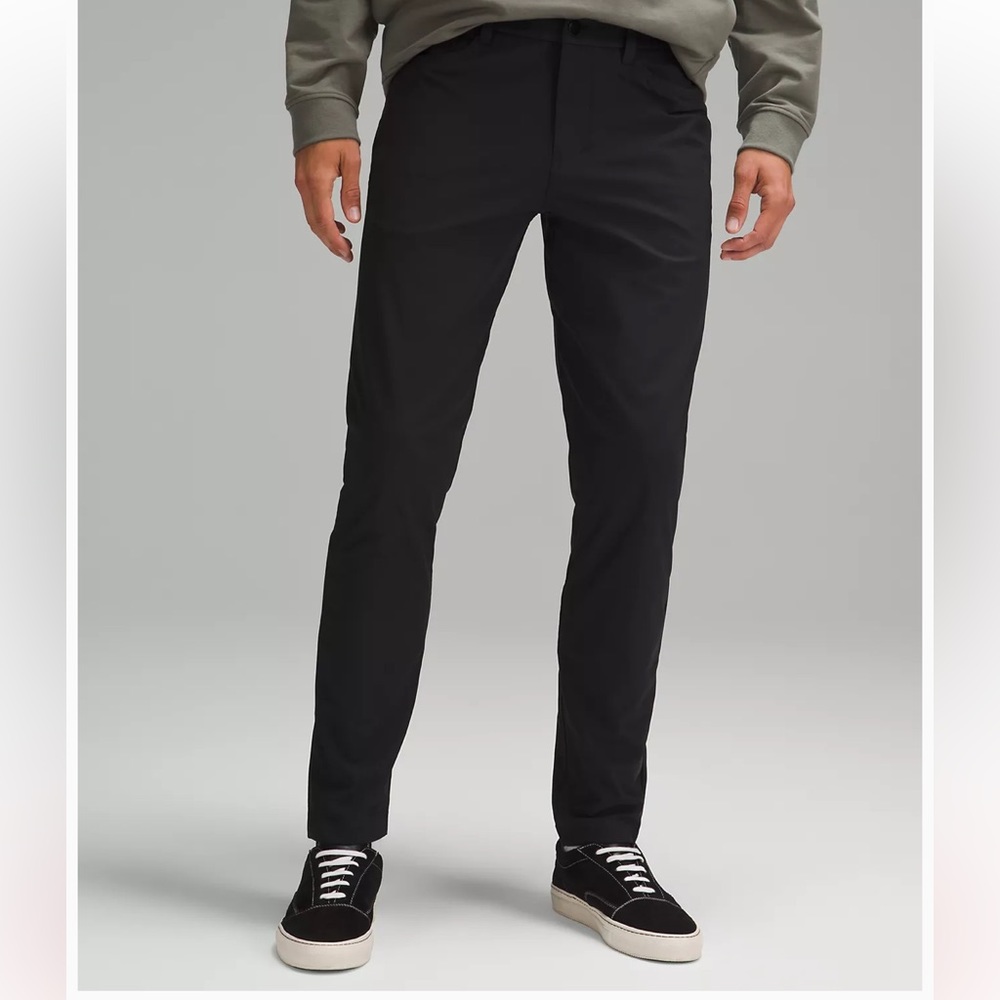 Lululemon Men’s ABC pants 5 pocket warpstream size 34 Black